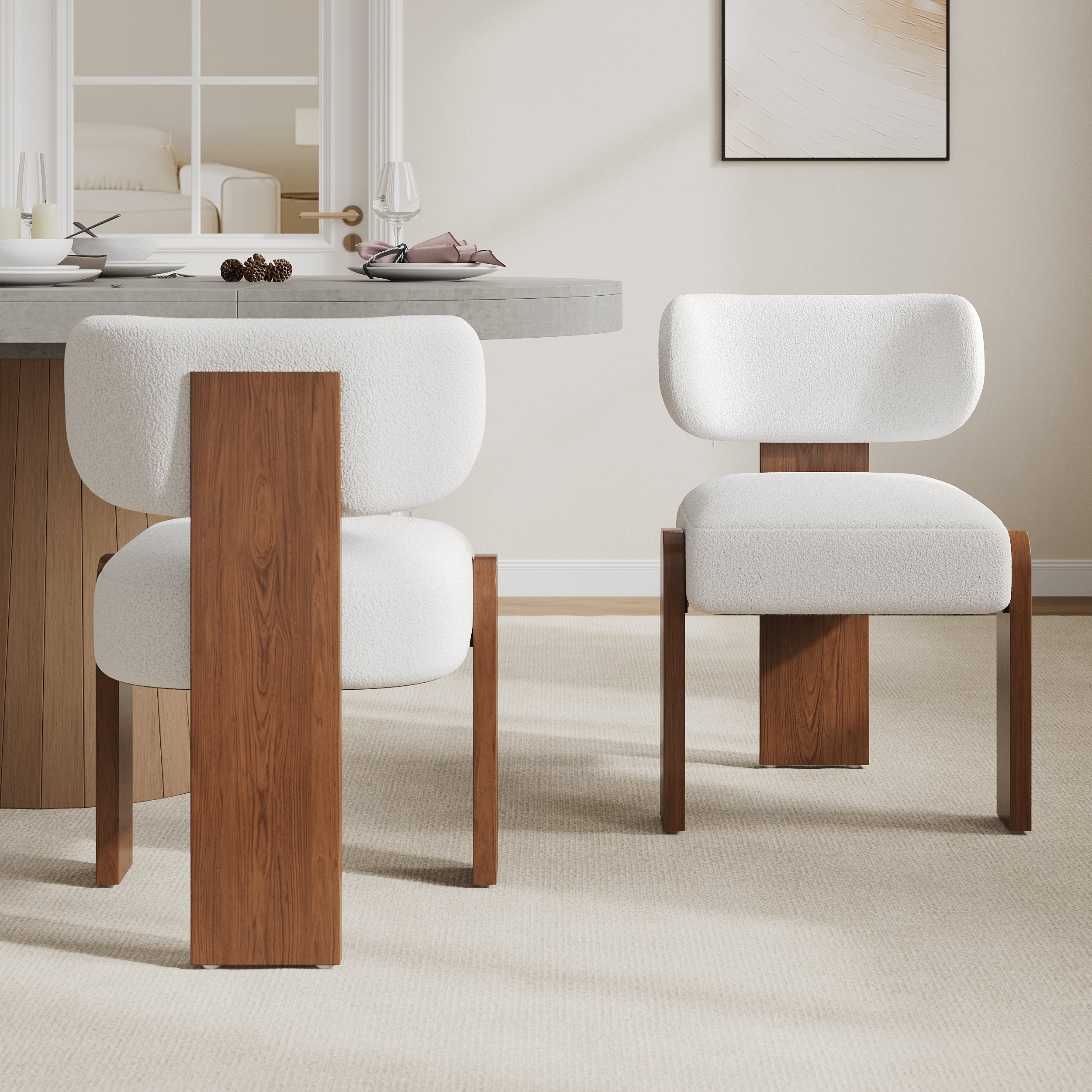 Mid-Century Modern Wood Dining Chairs - Alternate View